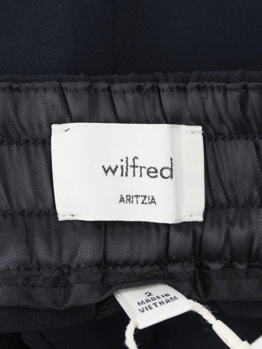 Wilfred Aritzia Portico Crepe Wide-Leg Trousers In Black Women's Size 2 - NWT - Picture 7 of 12